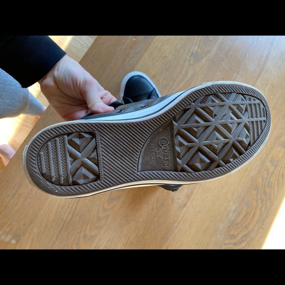 Leather Converse high tops (fit sz 8-8.5) - Picture 3 of 5